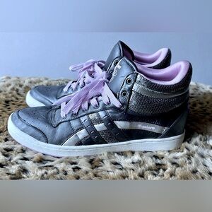 Skechers Metallic Gunmetal High-Top Sneakers – Women’s 8.5 NWOT